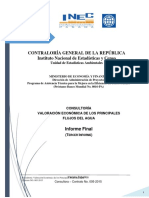 Zeballos - Valoracion Economica de Los Principales Flujos Del Agua - Diagnóstico - Metodologías - Resultados - Recomendaciones - Anexos