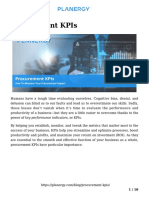 Procurement Kpis PDF