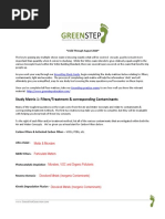 GreenStep WELL Study Matrices With Answer