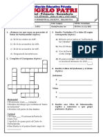 Examen IV Bimestre 3ro Sec - Campoy