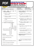 Examen IV Bimestre 3ro Prim - Campoy