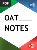 Notes: (Office Automation Tools)