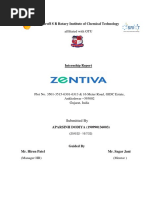 ZENTIVA Internship Report