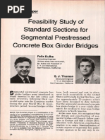 JL-83-September-October Feasibility Study of Standard Sections For Segmental Prestressed Concrete Box Girder Bridges