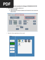 Allengers FP4336RW FPD Callibration Procedure
