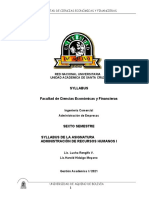 Syllabus Administ Recursos Humanos I