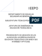 Ubicacion de Alumnos Tecnologia