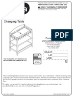 7530 B Changing Table - Assembly - Instructions