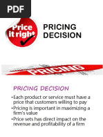 Pricing Decision 1