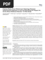 Custom-Made Direct Metal Laser Sintering Titanium