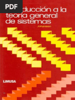 Introducción A La Teoría General de Sistemas - Johansen