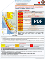 Boletín Informativo de Aviso de Corto Plazo Ante Posible Activación de Quebradas N°073 15 03 2023