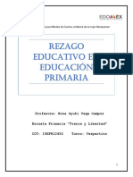 Rezago Educativo en Educación Primaria