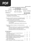 Clinical Radiology Paper 1 Question Papers