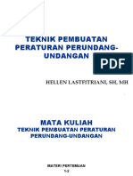 Materi Ajar Teknik Pembuatan Peraturan Perundangan-Undangan