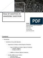 The Role of Additives in Anaerobic Digestion