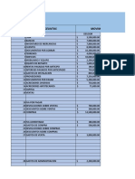 La Corona Sa de CV Asientos de Ajustes Y Hoja de Trabajo: Folio Ceuntas Movimientos