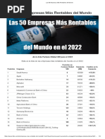 Las 50 Empresas Más Rentables Del Mundo