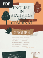 ENGLISH IN STATISTICS AND COMBINATORICS Kelompok 4