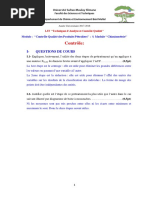 Controle Chimiométrie TACQ 17-18 Corrigé PDF