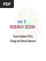 Unit 3. Research Design