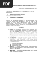 Contrato de Arrendamiento de Casa Con Promesa de Venta.