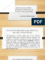 El Delito de Colusión. Análisis de La Casación 661-2016 Piura