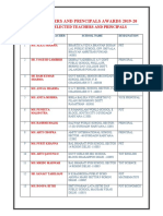 List of Selected Teachers and Principals - in Sequence