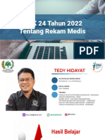 KMK 24 Tahun 2022 Tentang Rekam Medis