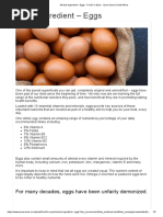 Miracle Ingredient - Eggs