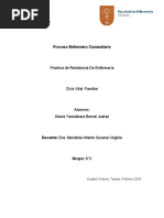 Proceso Enfermero Comunitario: Practica de Residencia de Enfermería