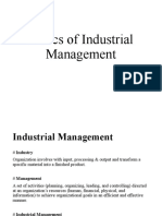 Basics of Industrial Management