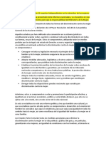 Resumen: Convención para La Eliminación de Todas Las Formas de Discriminación Contra La Mujer.