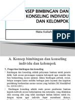 Konsep Bimbingan Dan Konseling Individu Dan Kelompok: Mata Kuliah Studi Kasus