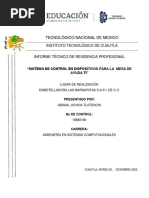 INFORME DE RESIDENCIAa PROFESIONAL