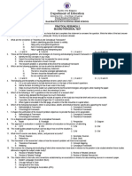 Department of Education: Practical Research 2 Second Periodical Test