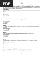 110 OOP2 Exam1 選擇題題目卷