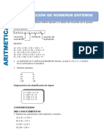 Sustracion de Numeros Enteros para Primero de Secundaria