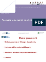 Calin Mitre Anestezia La Pacientul Cu Afectiuni Hepatice PDF