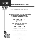 (INFORME) Determinación Del Calor de Disolución Del H2SO4 Por Medio de Un Calorímetro Adiabático Casero