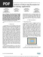 Modeling and Analysis of Micro-Ring Resonator Forbio-Sensing Applications