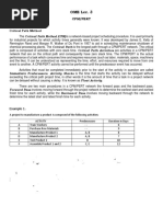 2.1 Circular and RecNodes PERT CPM Lecture 2 Example and Assignment