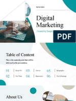 Blue White Professional Modern Simple Digital Marketing Presentation