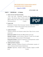 Junior Scientific Asssistant Pollution Control Board Chemistry Syllabus 1