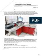 USTER HVI 1000 Principles of Fiber Testing