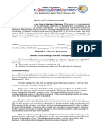 FIELD STUDY 2 - Participation and Teaching Assistantship Course Description and Course Learning Outcomes: This Course Is A Continuation of