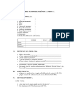 Anamnesis de Modificación de Conductual