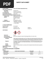 OCAL PVC Patching Compound Dark Grey - SDS - Canada-EU English