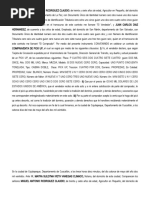 Compraventa Segun Tarjeta Sres. Juan Carlos Diaz Hernandez y Otro 14-05-22