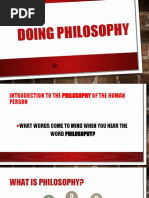 Doing Philosophy